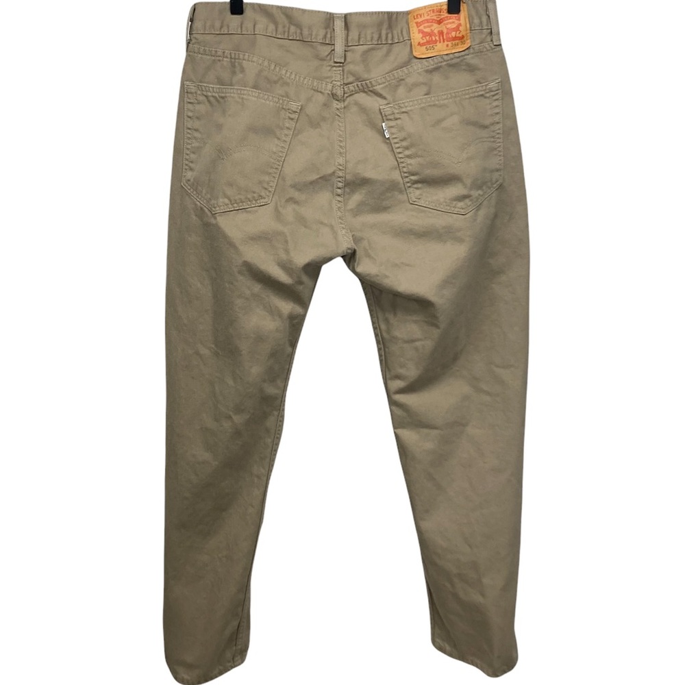 Levi’s 505 Jeans W34 L30 Tan 100% Cotton straight leg - Picture 2 of 8